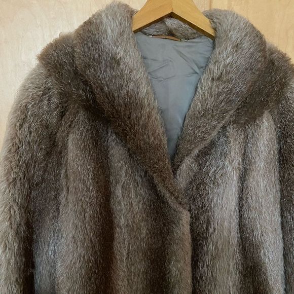Genuine vintage mink fur coat 1960s real fur jacket rare - Picture 5 of 9
